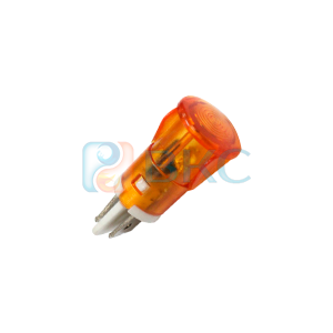 Лампа сигнальная оранжевая (желтая) АБАТ 230V 12мм